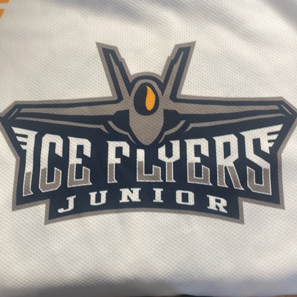 Pensacola, Junior ice Flyers hockey jersey military jet white adult size small S - Picture 2 of 10